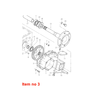 Gasket final drive (Left) Iseki TU, TE