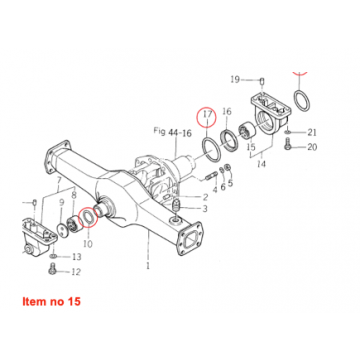 Bushing front axle 4WD Iseki TE, TL