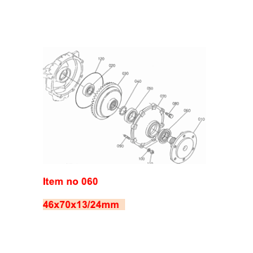 Seal rear axle shaft 4WD Kubota GL-, L1-, L2-, L-, M-Types